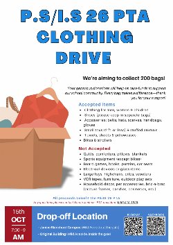 PTA Clothing Drive
